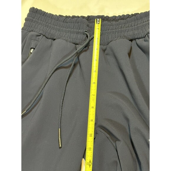 Athleta Metropolis Straight Leg Pants Womens 0 Navy Blue Elastic Waist Zip Ankle - Picture 7 of 15